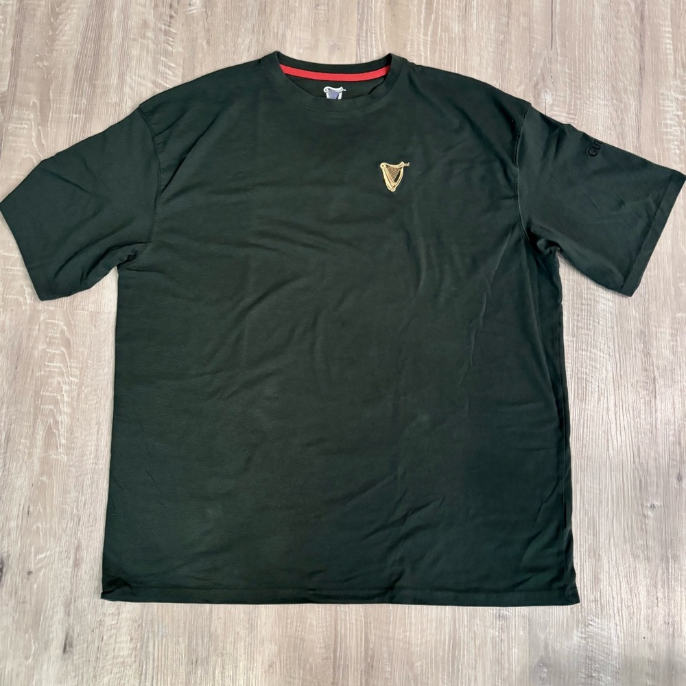Guinness Storehouse Embroidered Green Harp T-Shirt XL Short Sleeve Crew Neck